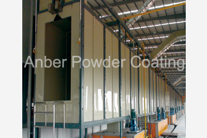 Vertical spray pretreatment system